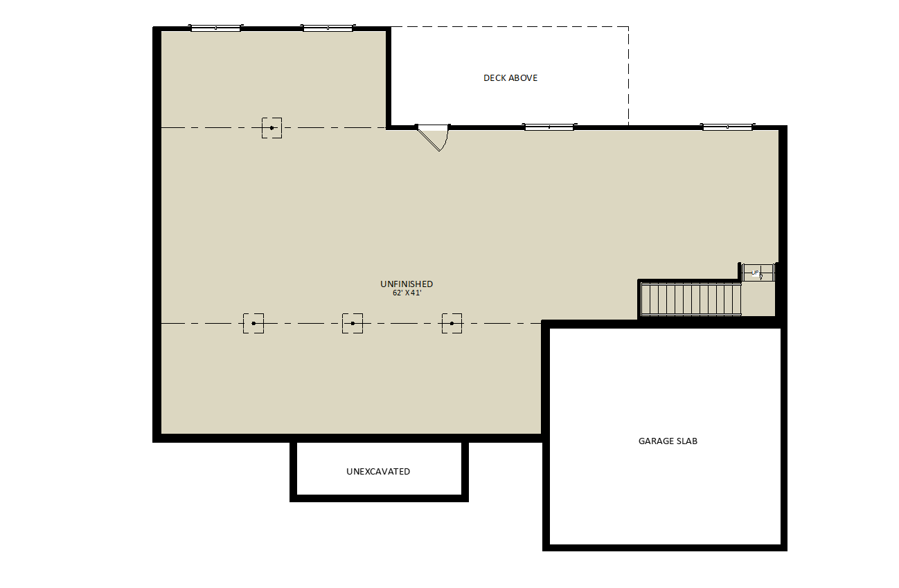 CortlandLower Level Floor Plan
